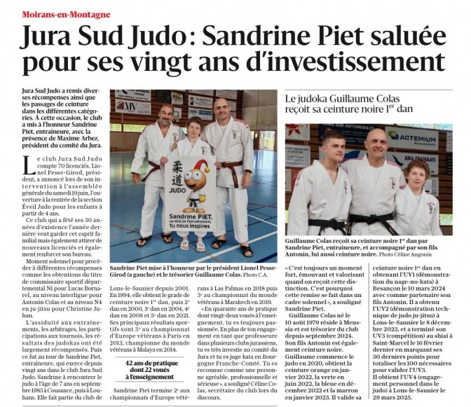 Image de l'actu 'Article le Progrès du 02/07/2025'
