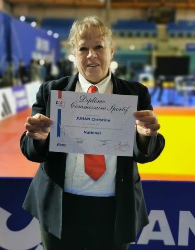Image de l'actu 'Christine JUHAN obtient le titre de commissaire sportif national en ju-jitsu'