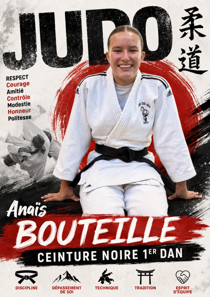 Image de l'actu 'Passage de grade à Besançon : Anaïs BOUTEILLE obtient sa Ceinture Noire 1er Dan'