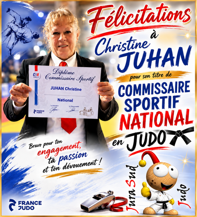 Image de l'actu 'Christine JUHAN devient commissaire sportif national'