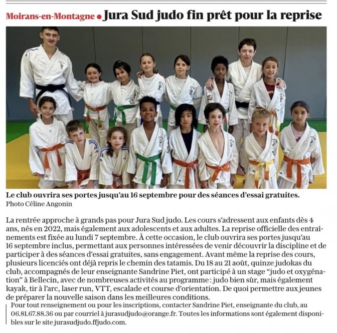 Image de l'actu 'Article le Progrès du 07/09/2026'
