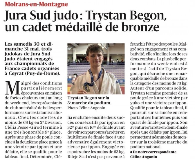 Image de l'actu 'Article le Progrès du 5/06/2026'
