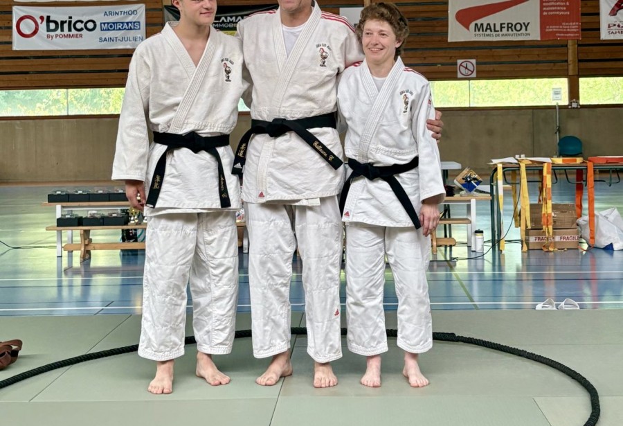 Remise de la ceinture Noire 1er Dan à Guillaume COLAS