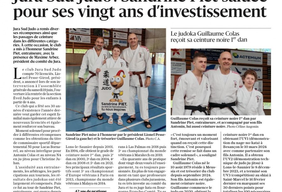 Article le Progrès du 02/07/2025