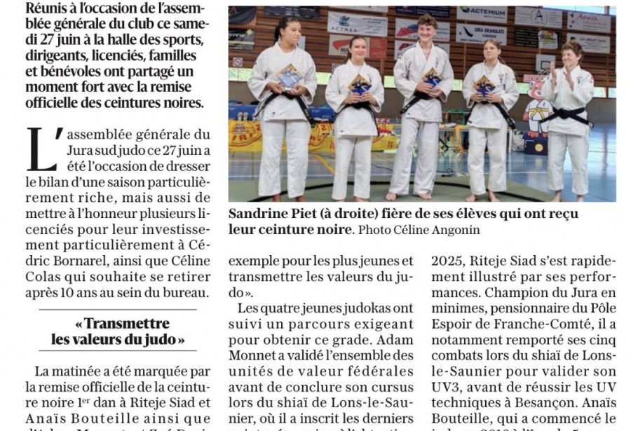 Article le Progrès du 01/07/2026