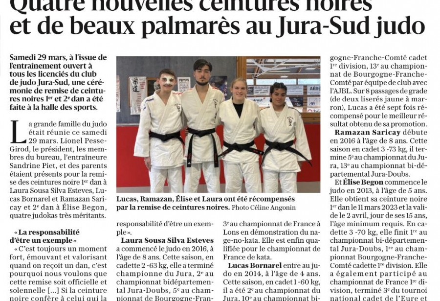 Article le Progrès du 08/04/2025