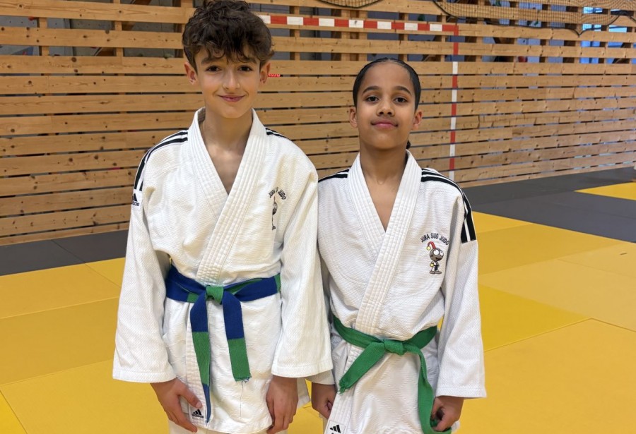 Mattéo SICILIANI et Axel GREGIS en stage inter-départemental Benjamin